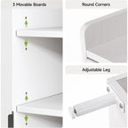 White 7+1 Tier Farmhouse Shoe Storage Cabinet - 45" Tall Entryway Organizer With Cross Molding Doors, 3 Adjustable Shelves & Metal Legs, Shoe Rack For Front Door Entrance