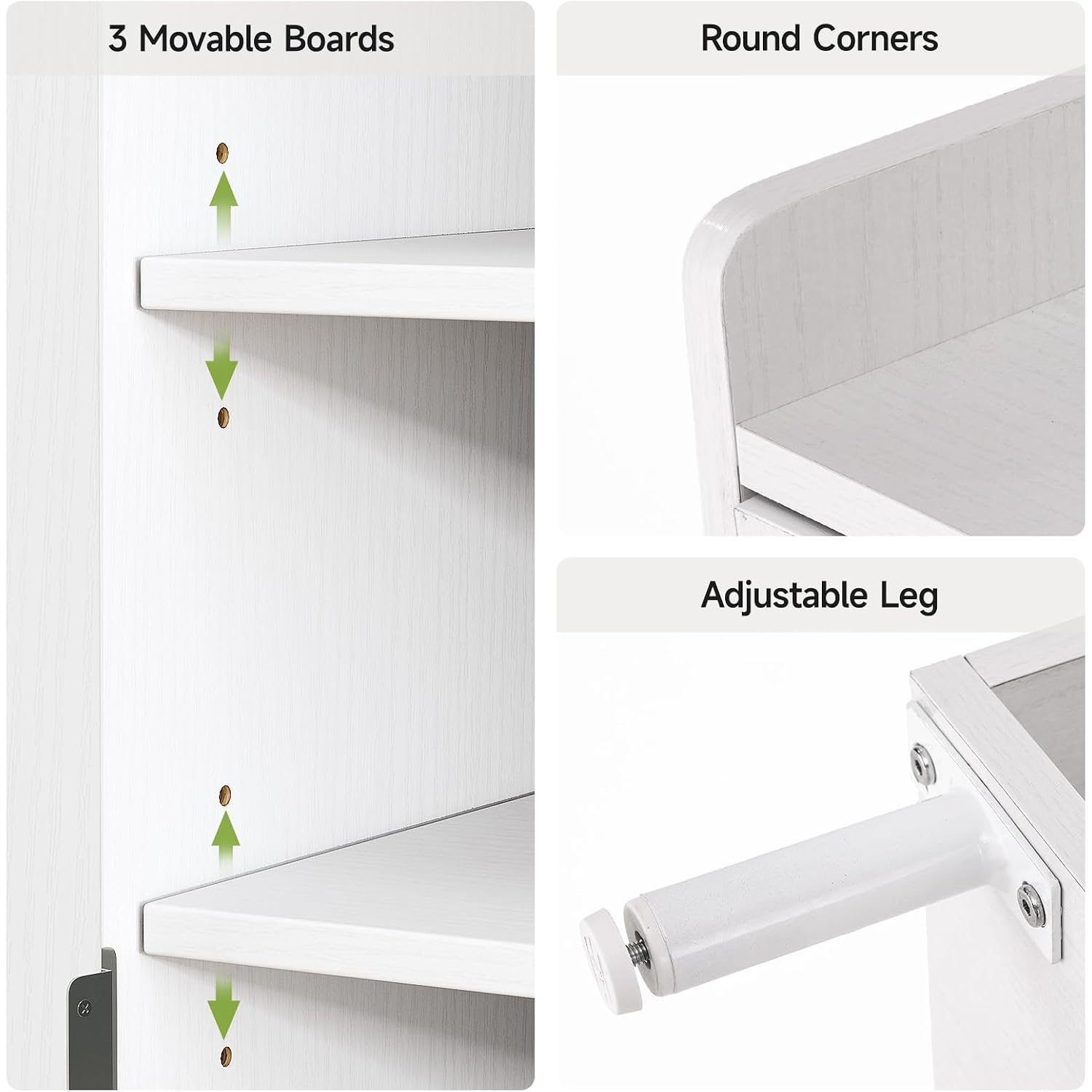 White 7+1 Tier Farmhouse Shoe Storage Cabinet - 45" Tall Entryway Organizer With Cross Molding Doors, 3 Adjustable Shelves & Metal Legs, Shoe Rack For Front Door Entrance