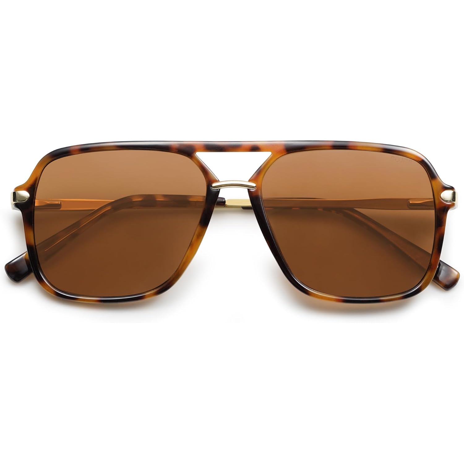 SOJOS Sunglasses for Women & Men, Square, Retro, Polarized Lens, Trendy Aviator, 90s Shades
