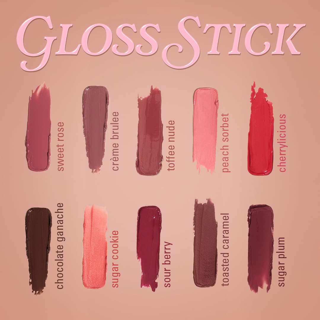 Revolution Beauty London, Pout Lip Gloss Stick, Pigmented High-Shine Formula with Hyaluronic Acid & Vitamin E, Vegan & Cruelty-Free, Sugar Plum Mauve, 0.1 fl oz
