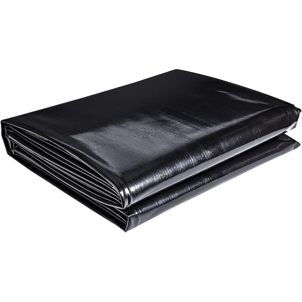 Pond Liner 7 X 10 Ft, 20 Mil Hdpe Uv Resistant Preformed Pond Liner Easy Cutting, Underlayment For Fountain, Waterfall, Koi Pondsand Water Garden (Black)