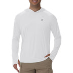 Runhit Upf 50+ Fishing Shirts For Men Long Sleeve Sun Protection Hoodie Lightweight Outdoor Workout Hiking Running Rash Guard