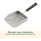 Cuisinart Griddle Food Mover - Extra-Large Stainless Steel Spatula For Rice, Vegetables And More, Perfect Bbq Tool, Cookouts, And Griddles, Large Scooper, 5-Cup Capacity Food Scoop