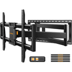 Perlegear Long Arm Full Motion Tv Wall Mount For 42–97 Inch Tvs Up To 150 Lbs, Pre-Assembled Tv Mount With Full Swivel, Tilt And Extension, Fits 8″/12″/16″/24″ Wood Studs, Max Vesa 800X400Mm, Pgxlf02