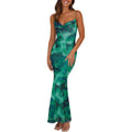 Prettygarden Women'S 2026 Summer Floral Spaghetti Strap Maxi Dress Stretch Sexy Bodycon Dress Backless Slip Long Dresses