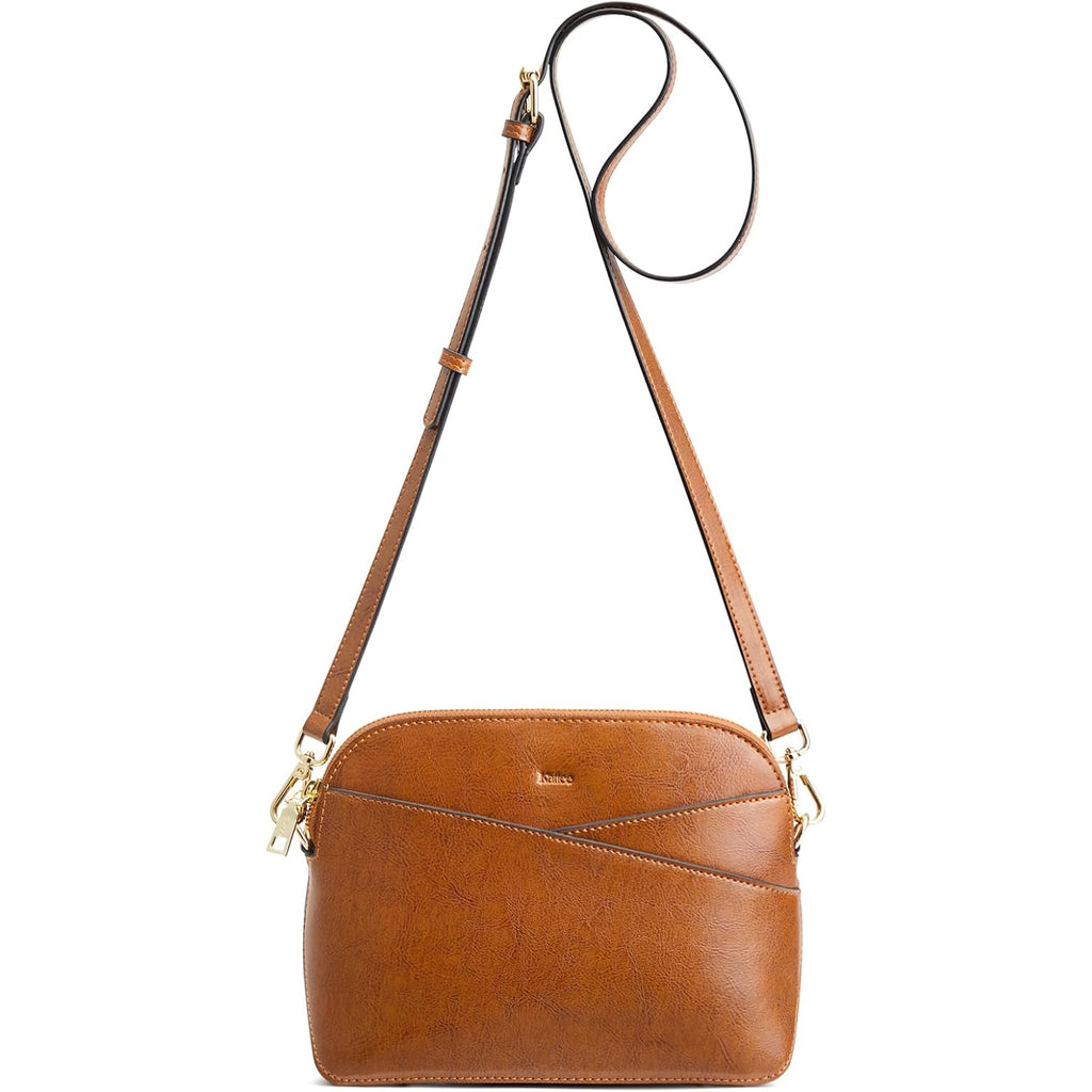 Kattee Small Leather Crossbody Bags For Women, Trendy Purses Handbags Shoulder Bag, Genuine Leather Cross Body Bag For Woman