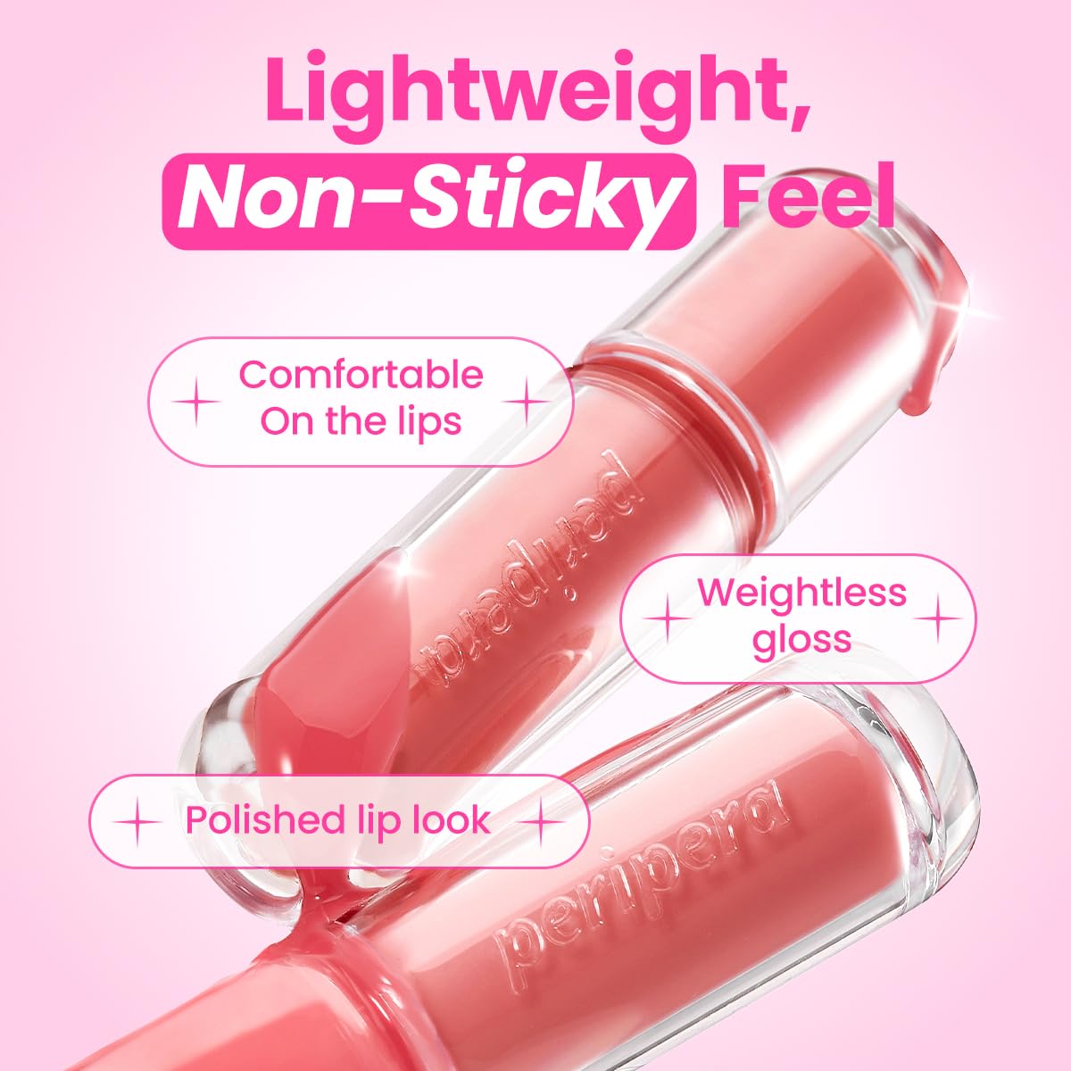 Peripera Mood Glowy Tint, Watery Glow Finish, Buildable Fresh Color, Lightweight, Long-Lasting, Non-Sticky, Korean Lip Tint (09 ROSE IN MIND)