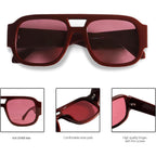 Tya Retro Oversized Aviator Sunglasses For Women Men 2026 Square Double Bridge Trendy Sun Glasses Uv400