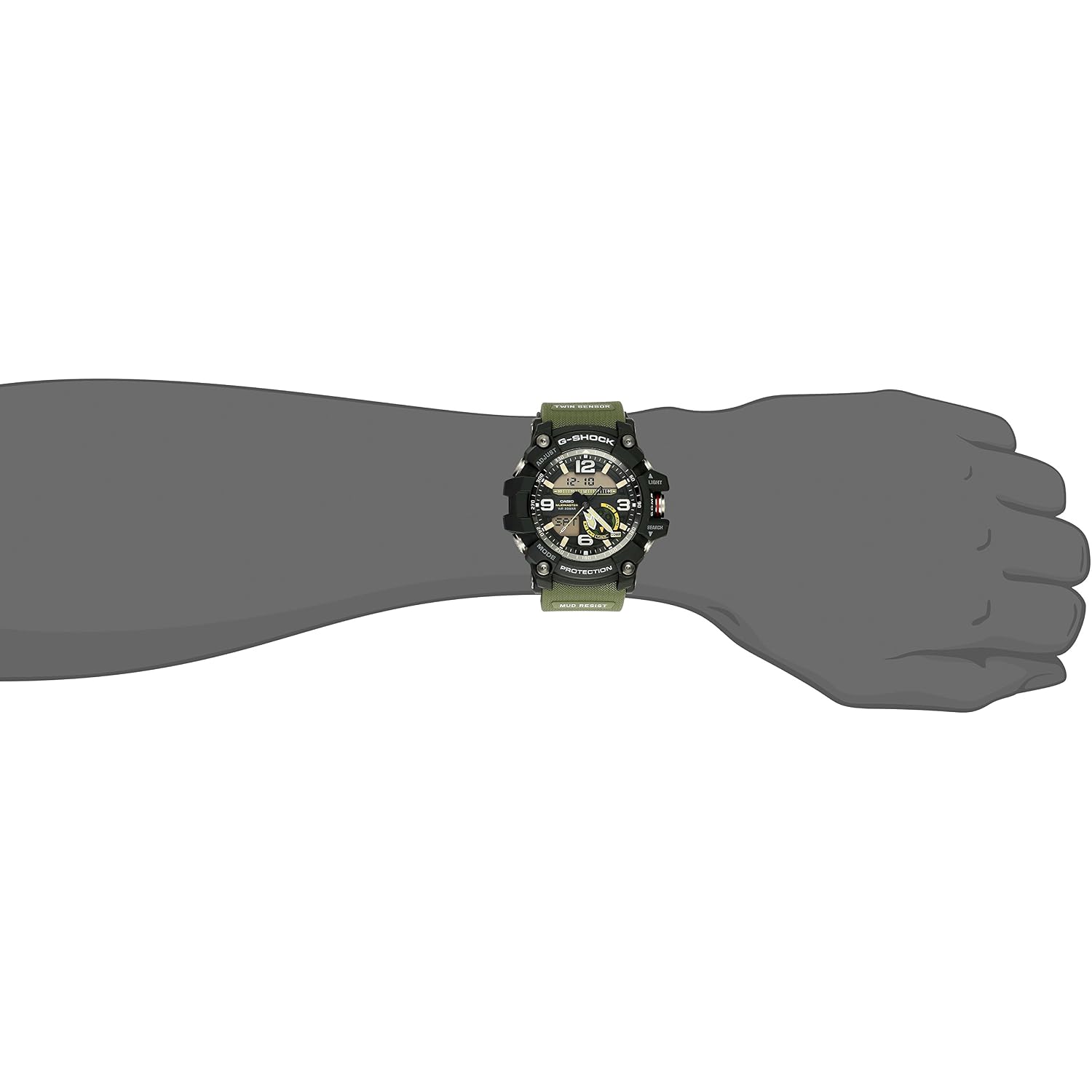 Casio Men'S Gg-1000-1A3Cr G Shock Analog-Digital Display Quartz Green Watch