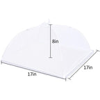 4 Pack Mesh Food Covers 17 inch, Large and Tall Food Covers, Pop-Up Mesh Food Covers Tent Umbrella for BBQs, Outdoors, Screen Tents, Parties Picnics, Fruit Cover