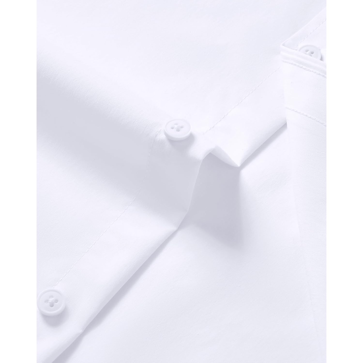 Mens Short Sleeve Dress Shirts Regular Fit Stain Shield Button Down Shirt Casual Business Wedding Stretch Formal Shirt