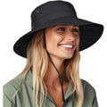 FURTALK Sun Hats for Women Ponytail UPF 80+ Beach Summer Hat Wide Brim Packable Cowboy Hat