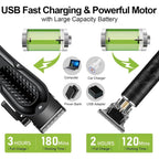 Cordless Hair Clippers For Men, Self Haircut Kit For Men Electric Clippers And Trimmers, Grooming Rechargeable Beard Trimmer With Adjustable Blade & Lcd Display, Hair Cutting Tools For Home Use