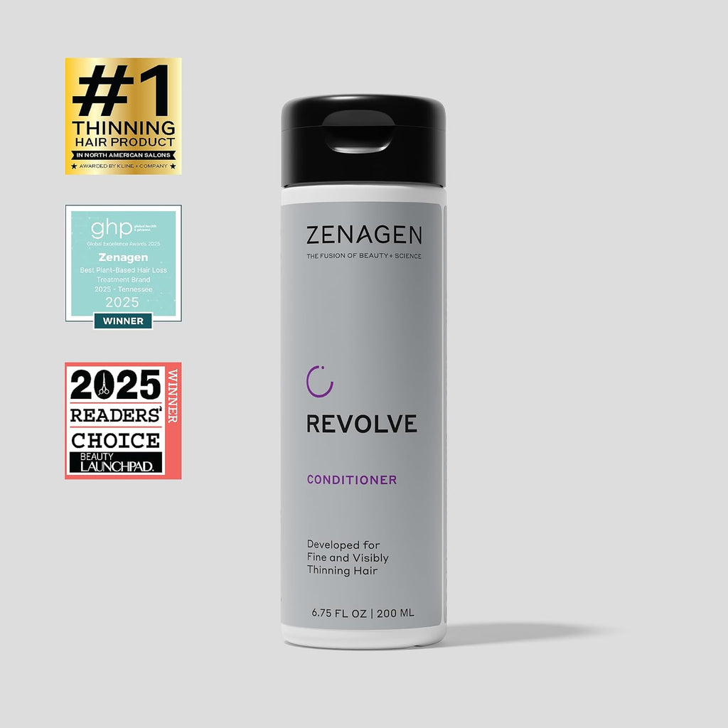 Zenagen Revolve Conditioner (Unisex) | Supports Scalp Health & Appearance Of Fuller, Healthier Hair, Developed For Fine & Visibly Thinning Hair, Plant-Based, Color-Safe, Vegan