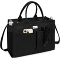 TOPDesign Heavy-Duty Canvas Tote Bag for Women, Adjustable Crossbody/Shoulder Handbag with 9 Pockets, Everything Tote