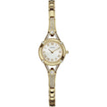 Guess Petite Silver-Tone Crystal Bracelet Watch