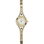 Guess Petite Silver-Tone Crystal Bracelet Watch