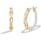 COACH Small Mixed Metal Hoop Earrings Two-Tone One Size