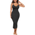 Feelingirl Women'S Bodycon Midi Dresses Built In Bra Shapewear Sundress Slip