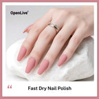 OpenLive 16.5ml Dusty Rose Nail Polish Large Volume Quick Drying Light Pink Nail Polish, Fast Drying and Long Lasting Color Nail Art DIY Home Manicure Gift for Women