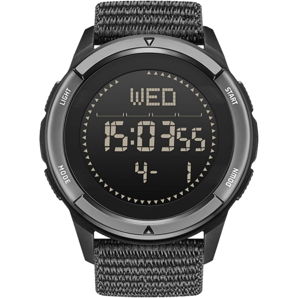 Cakcity Tactical Watches For Men Military Sport Watches With Carbon Fiber Case Lightweight Waterproof Watch For Women/Men Digital Watches With Compass,Step Counte,Metronome,5Atm