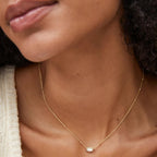 Kendra Scott Mini Elisa 14k Gold-Plated Satellite Short Pendant Necklace, Fashion Jewelry for Women