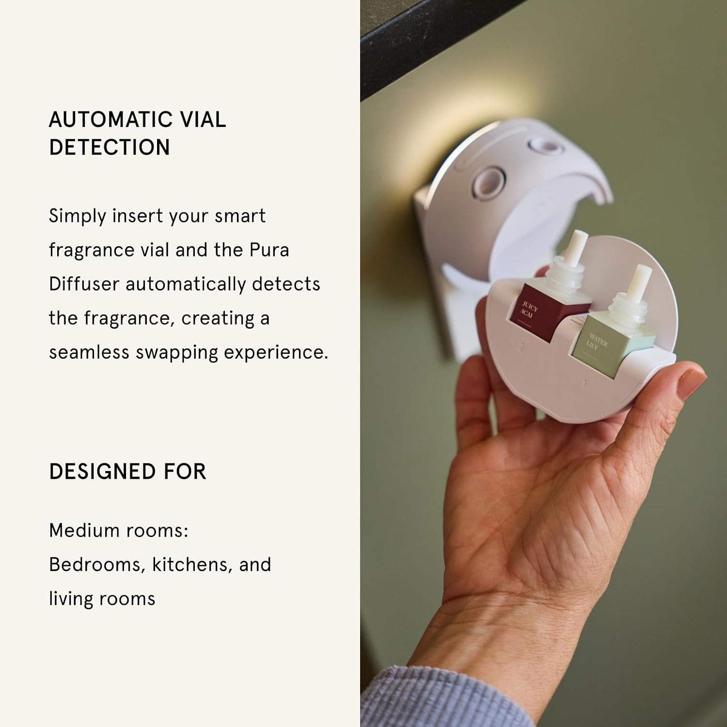 Pura Smart Home Scent Refill - Long-Lasting Premium Fragrance Per Refill - Clean Diffuser Fragrance For Home, Office & Apartment - 2 Pack, Linens & Surf
