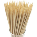 Hopelf 6" Natural Bamboo Skewers For Bbq，Appetiser，Fruit，Cocktail，Kabob，Chocolate Fountain，Grilling，Barbecue，Kitchen，Crafting And Party. Φ=4Mm, More Size Choices 8"/10"/12"/14"/16"/30"(100 Pcs)