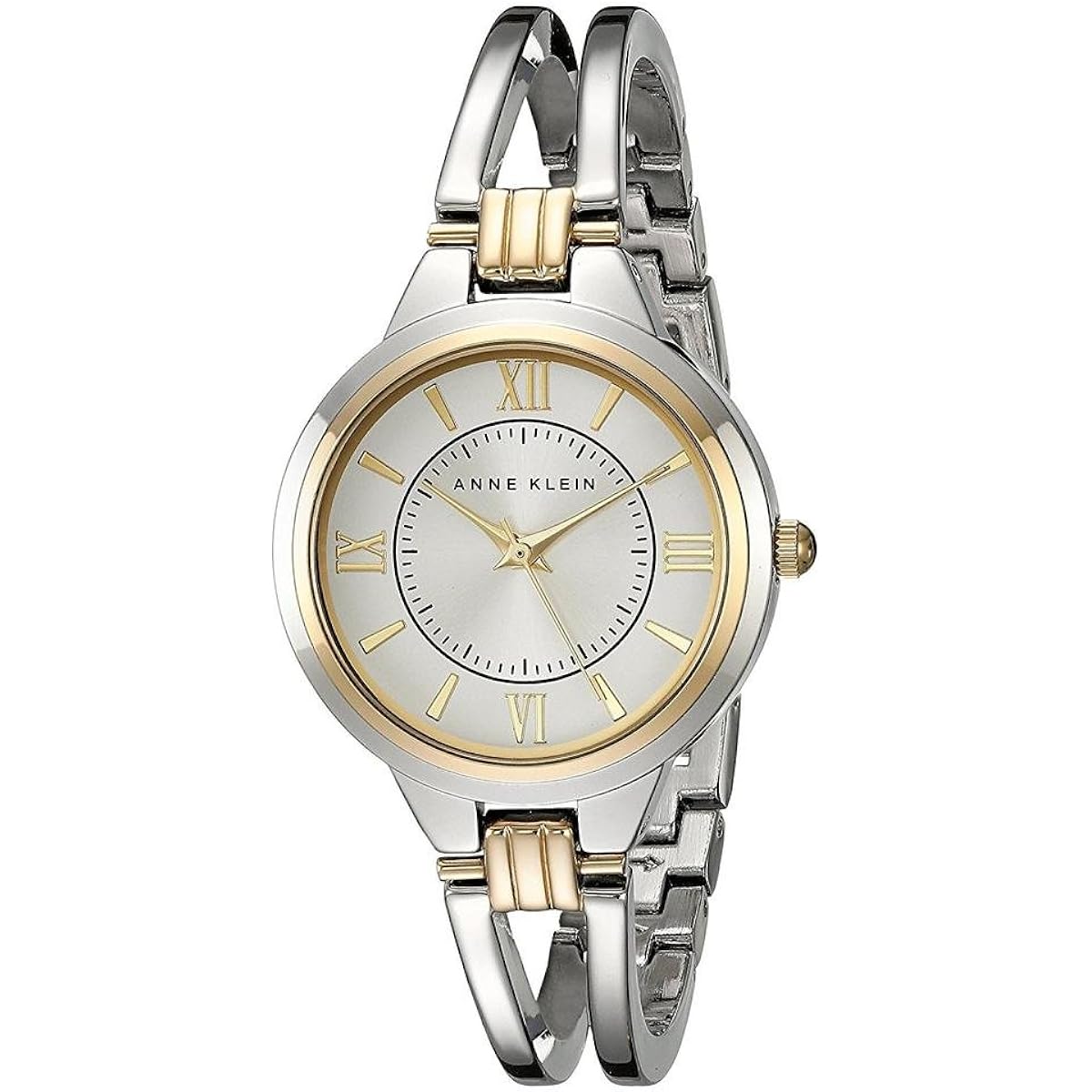 Anne Klein Women'S Ak/1441Svtt Two-Tone Open Bangle Watch