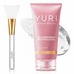 Collagen Night Wrapping Mask, Collagen Overnight Glass Skin Peel Off Face Mask, Elasticity & Hydration Care, Restored Balance & Ongoing Renewal, All Skin Types Skincare (2.53 Fl.Oz)