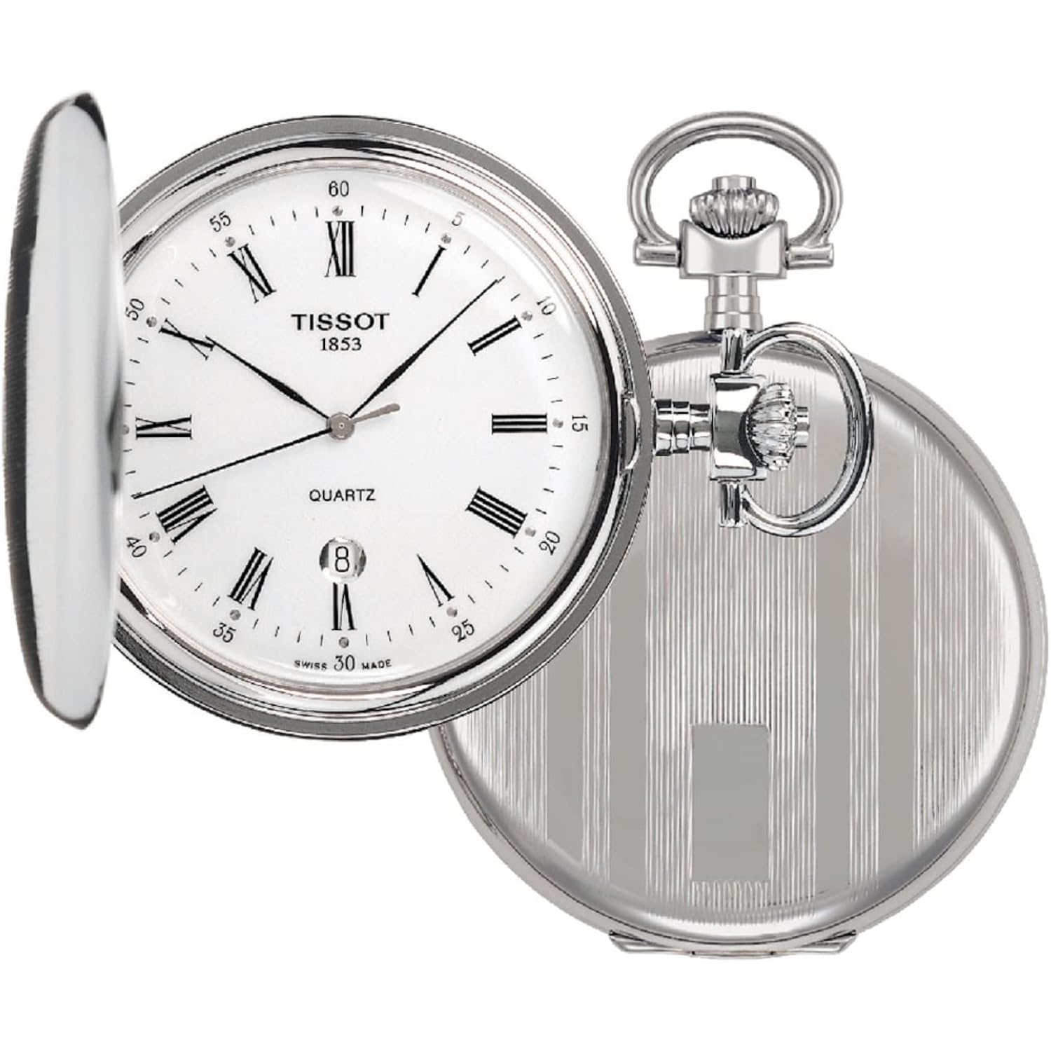 Tissot Unisex-Adult Savonnettes Quartz Stainless Steel Specialities Silver T83655313