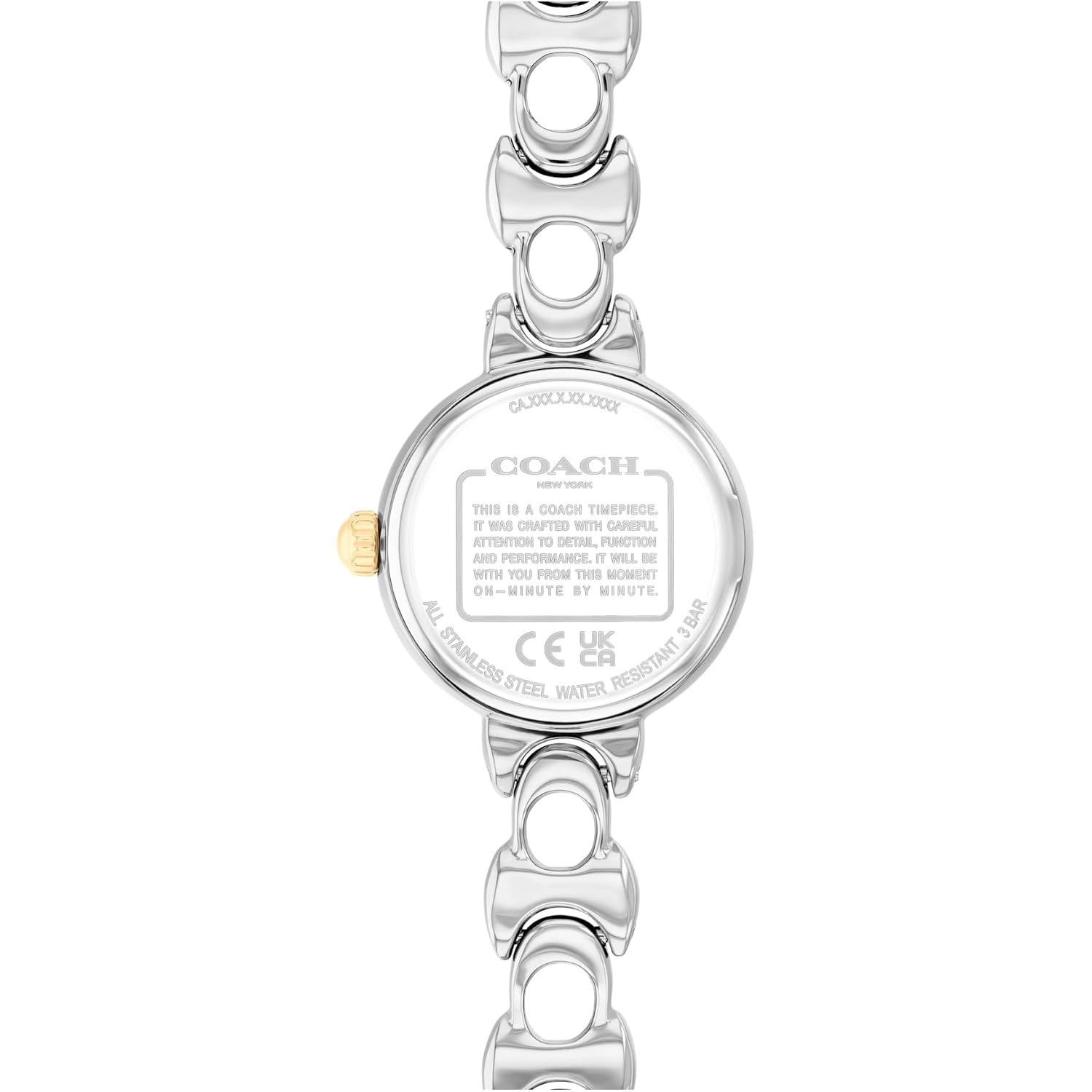 Coach Iris Women’S Quartz Analog Watch - Bracelet With Signature Design, Classic Round Case, Modern Minimalist Timepiece - Gift For Her 22.5M