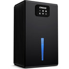 Dehumidifier, 1000 Sq.Ft Quiet Dehumidifiers For Home Bedroom Basement Bathroom With 95Oz Water Tank, Sleep Mode Auto Shut-Off 7 Colors Led Light, Black