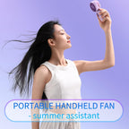 Mini Portable Fan 3 Pack, Cute Handheld Battery Operated Lightweight Small Personal Fan With 3 Speeds And Usb Rechargeable Eyelash Fans For Women Men Office Outdoor Travel Camping