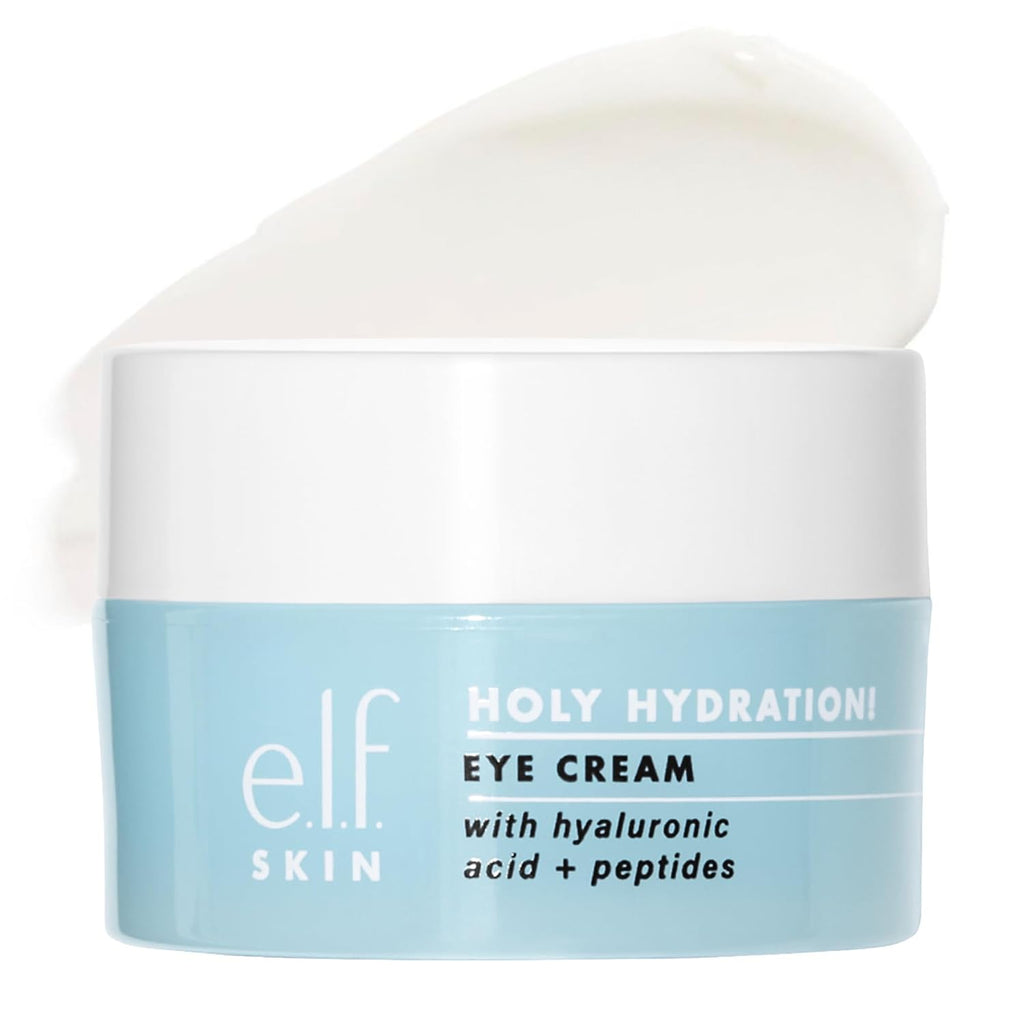 E.L.F. Skin Holy Hydration! Eye Cream, Rich Hydrating Eye Cream For Minimizing Dark Circles, Infused With Hyaluronic Acid, Vegan & Cruelty-Free