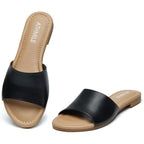 Athmile Sandals For Women 2026 One Band Womens Sandals Dressy Open Toe Flats Summer Slides For Casual Party Cute Beach