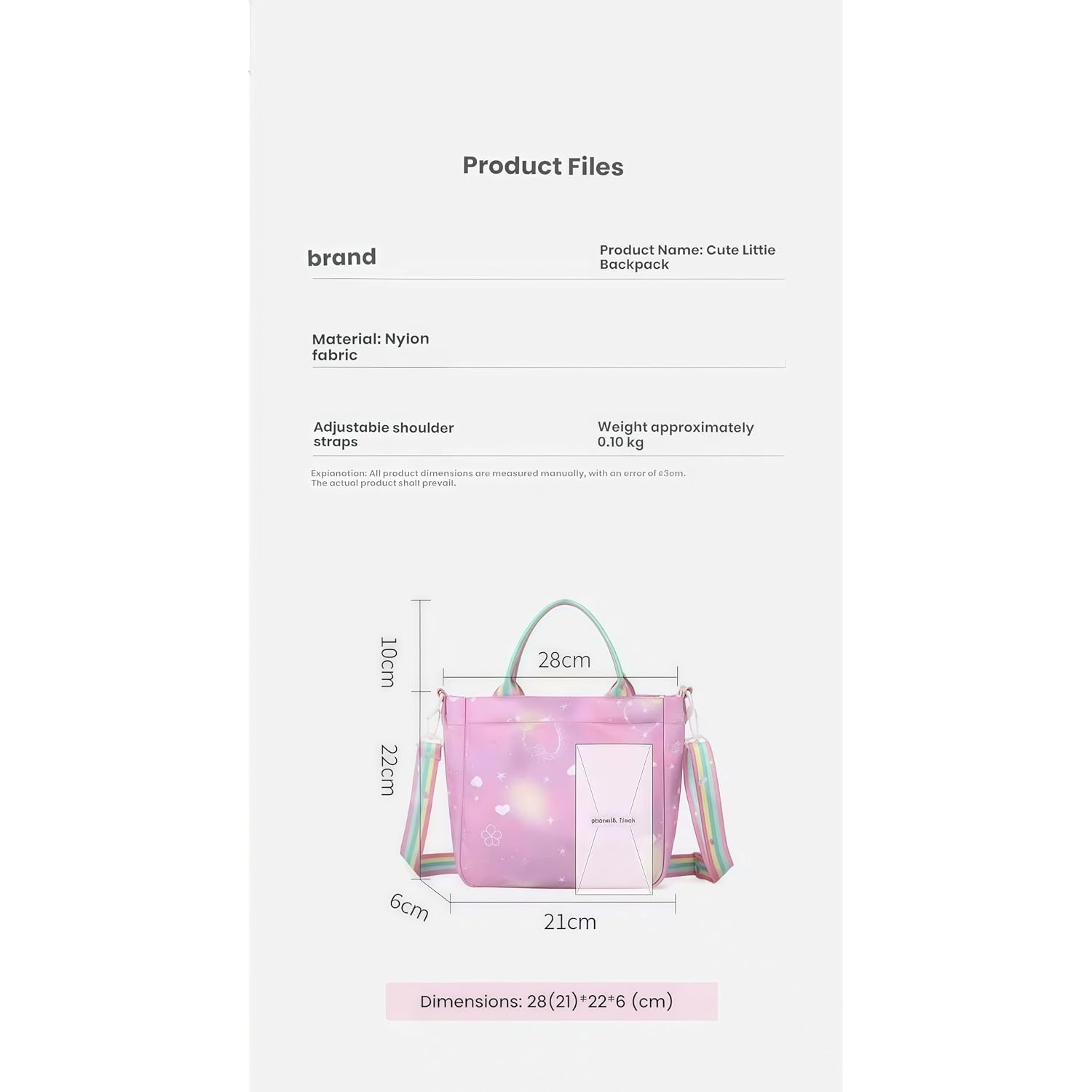 For Demon Hunters Crossbody Bag, For Korean Idol,Also A Shoulder Bag, Features A Cartoon Pattern Design. (Purple)
