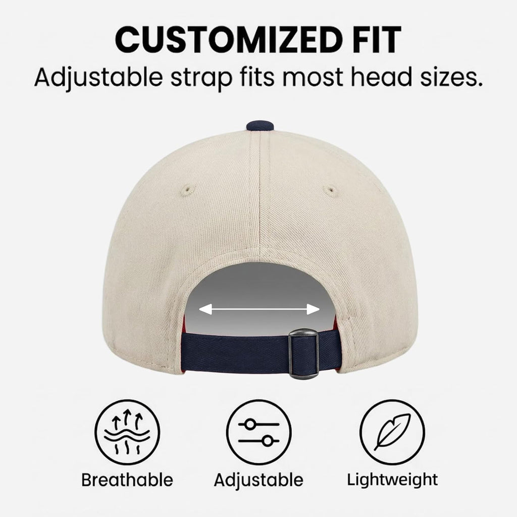 Game Day Hat for Women Men, Vintage Embroidered Football Basketball Cap, Adjustable Baseball Hat Gift World Soccer Cup Fan Blue