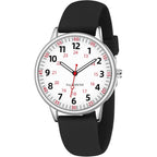 Twoption Nurse Watch For Women Waterproof Analog Silicone Watch With Second Hand Nursing Watch