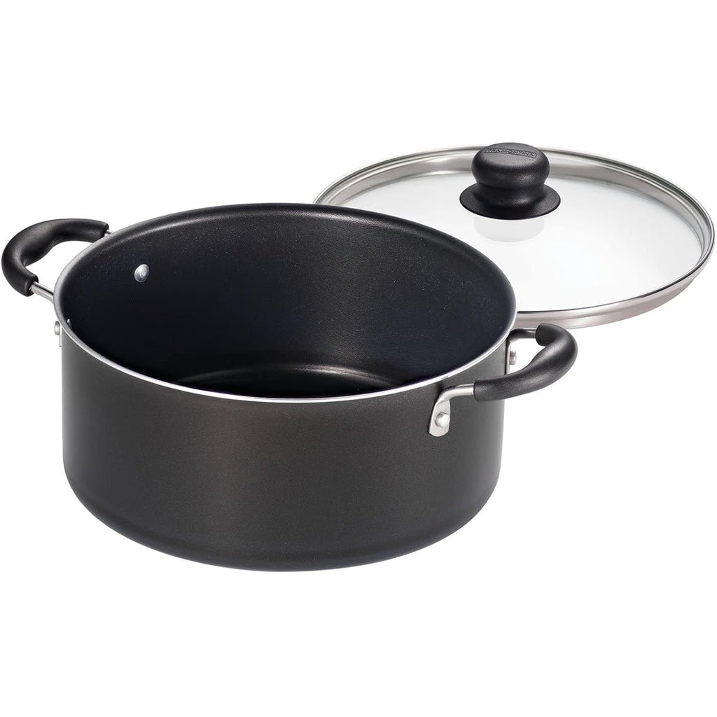 Tramontina Primaware 15-Piece Non Stick Cookware Set With Lids And Utensils, Aluminum Nonstick Pots And Pans Kitchen Set (Storm)