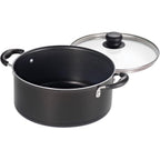 Tramontina Primaware 15-Piece Non Stick Cookware Set With Lids And Utensils, Aluminum Nonstick Pots And Pans Kitchen Set (Storm)