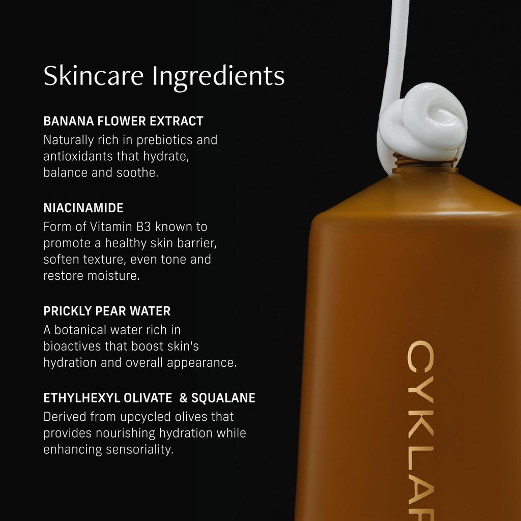Cyklar Nutrient Rich Body Cream – Vanilla Verve – Non-Greasy Lotion For 48-Hr Moisture – Squalane, Niacinamide & Banana Flower For Hydration & Skin Barrier Support – Dry Skin Moisturizer 8Oz