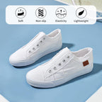 Women'S Slip On Shoes Non Slip Fashion Canvas Sneakers Low Top Casual Shoes
