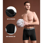 Bamboo Cool Men'S Ultra Comfortsoft Underwear, Moisture Wicking & Breathable No Ride Up Boxer Briefs With Fly, Multipack