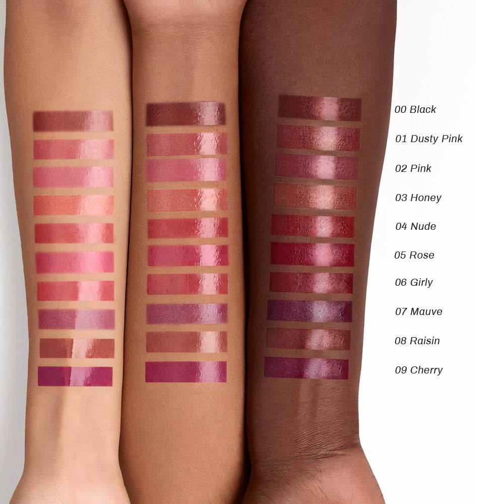 Kaely Mauve Honey Lipstick Tinted Lip Balm, Hydrating Shine Lipstick for Women Dry Lips, Moisturizing Nourishing Glossy Lip Gloss Stain Makeup, Sheer Lightweight, Vegan & Cruelty-Free, 07