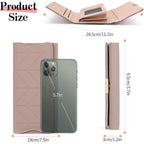 RNIEGA Leather Wallet for Women Trifold Womens' RFID Blocking Wallet Card Holder Purse Clutch with Zipper Coin Pocket,Soybean Sand