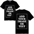 Feego Thickened Cotton Short Sleeve Custom T-Shirts,Front & Back Print,Personalized With Your Photo,Fit For Men Women
