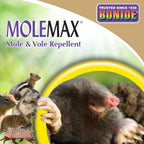 Bonide Molemax Mole & Vole Repellent Granules, 10 Lbs. Ready-To-Use, Outdoor Lawn & Garden Mole Control, People & Pet Safe | Ready-To-Use, Outdoor Lawn & Garden Mole Control, People & Pet Safe