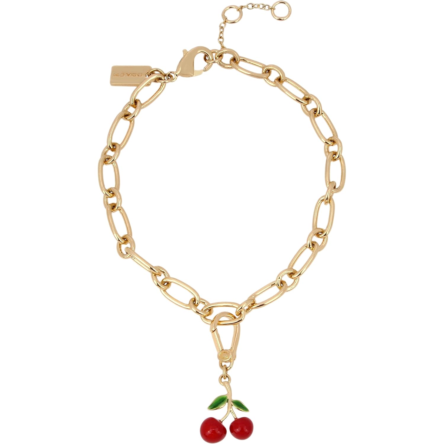 COACH Collectible Cherry Charm Gold One Size