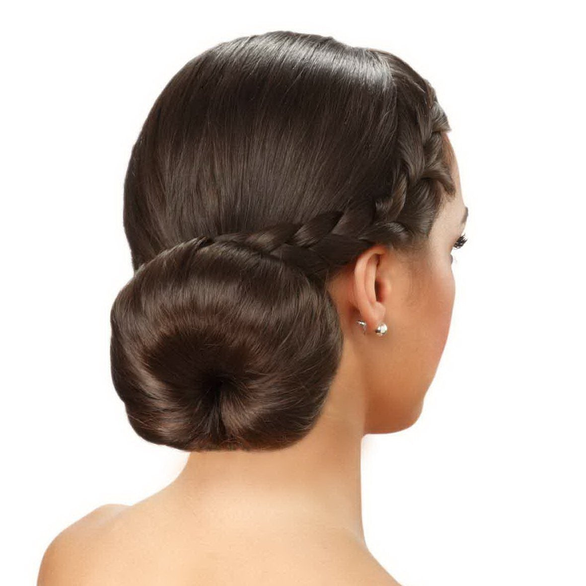 Goldrose Buns 2 Pieces Magic Hair Styling Styler Hair Bun Maker | Twist Ring Former Shaper Doughnut Donut Chignon Bun Maker Clip Hair Curler Accessory Small & Large (Brown)